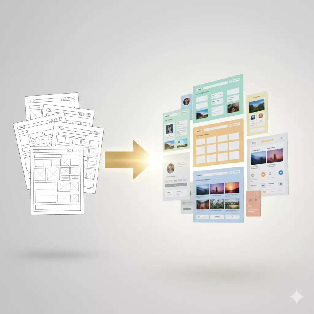 wireframe to mockup